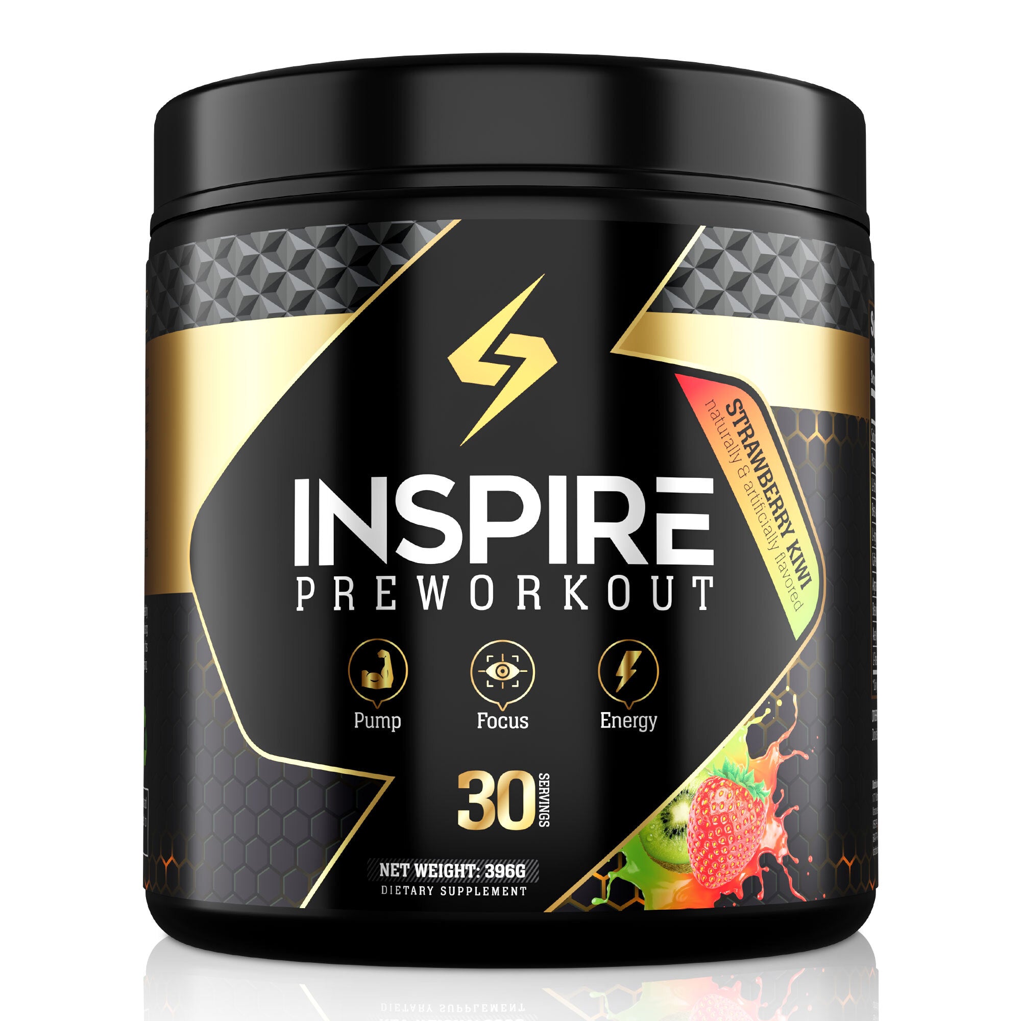 Inspire Pre-Workout, for Men and Women w/ 2:1 6g Citrulline Malate, L-Arginine, Beta Alanine, More, 30 Servings (Pina Colada) Inspire Pre-Workout, for Men and Women w/ 2:1 6g Citrulline Malate, L-Arginine, Beta Alanine, More, 30 Servings (Strawberry Kiwi)